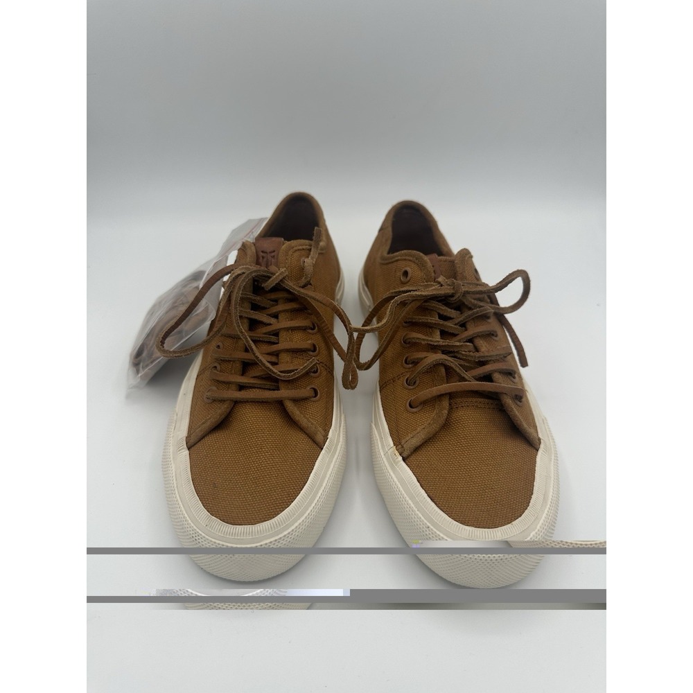 Frye Ludlow Canvas Low‎ Top Sneakers Size 7.5US Brown